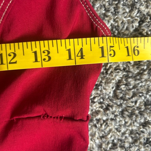 Express Y2K Stretch sleeveless little red dress size 5/6 - Picture 10 of 14